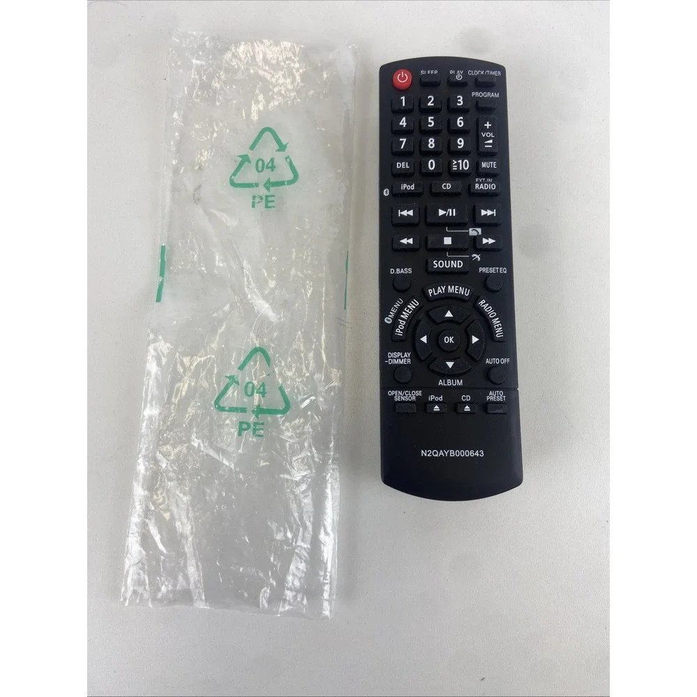 N2QAYB000643 Replace Remote Control for Panasonic SC-HC55 SC-HC55DB SC-HC55DBEBK